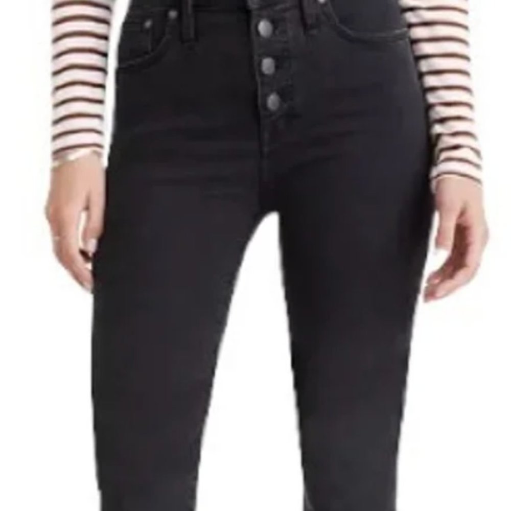 Madewell Black Demi Boot Cut with Button Fly